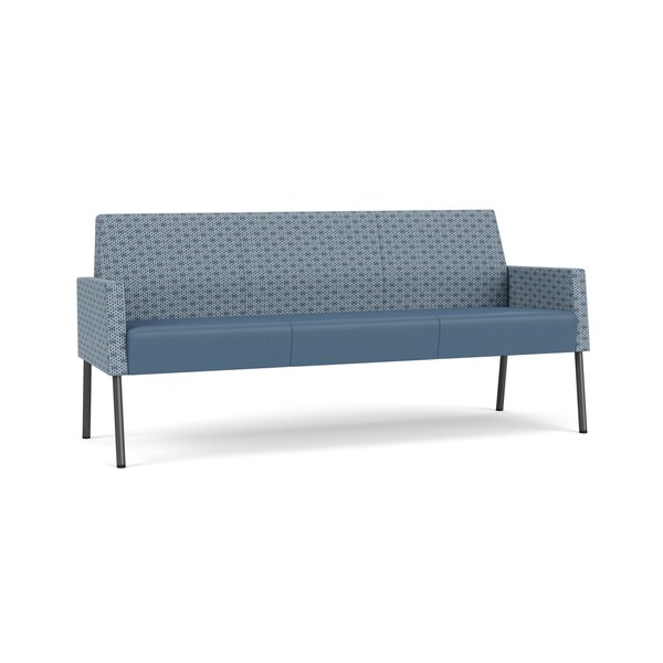 Lesro Mystic Lounge Reception Sofa, Charcoal, RS Rain Song Back, MD Titan Seat, RS Rain Song Arm Panels ML1601 - main
